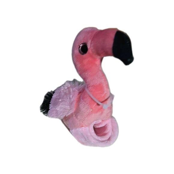 Candy Palz The Petting Zoo Pink Flamingo Plush Slap Bracelet Stuffed Animal - Picture 2 of 4